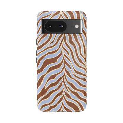 Untamed | Brown & Blue Zebra Case