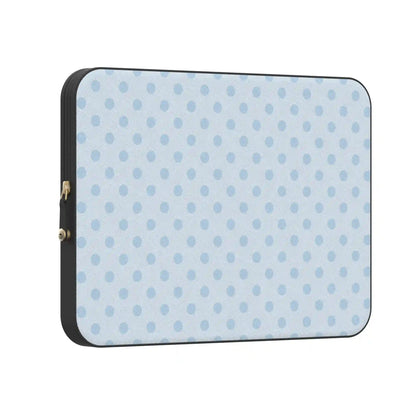 Spotted in SoHo | Light Blue Polka Dot Laptop Case
