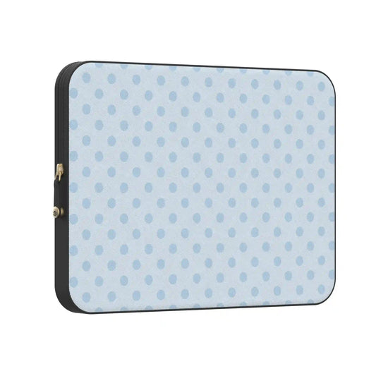 Spotted in SoHo | Light Blue Polka Dot Laptop Case