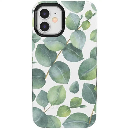 Leaf Me Alone | Green Floral Print Case