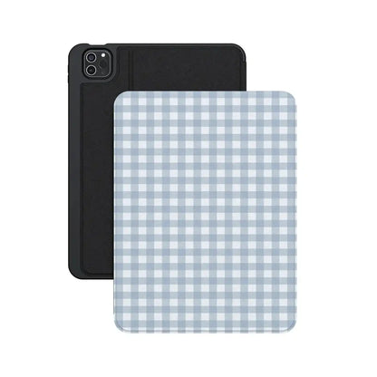 Pastel Picnic | Blue Gingham iPad Case