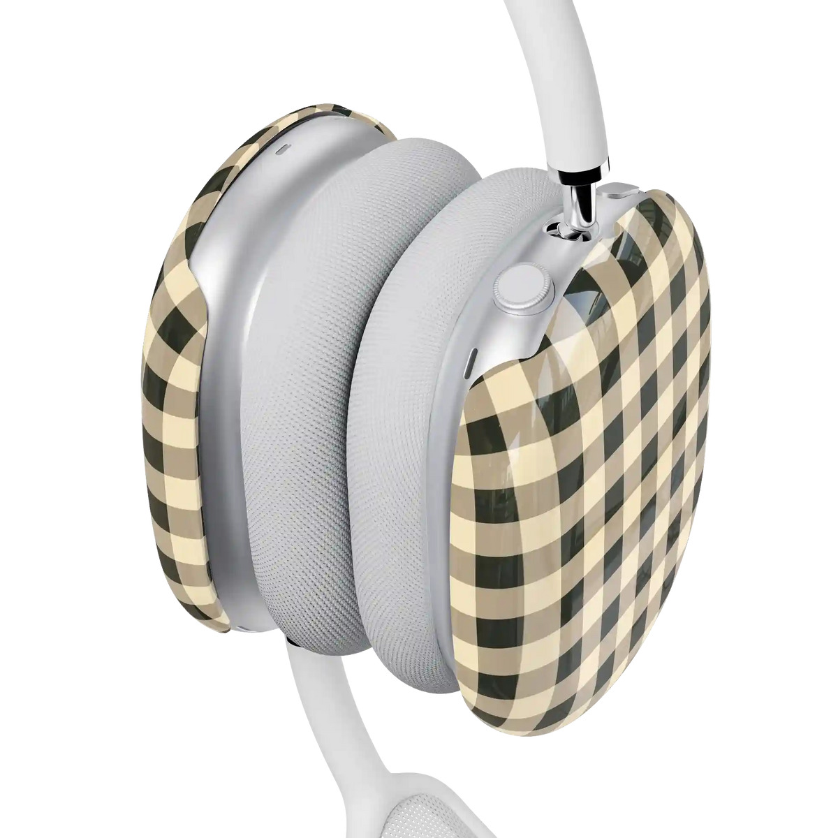Cedar Lane | Black & Cream Gingham AirPods Max Case