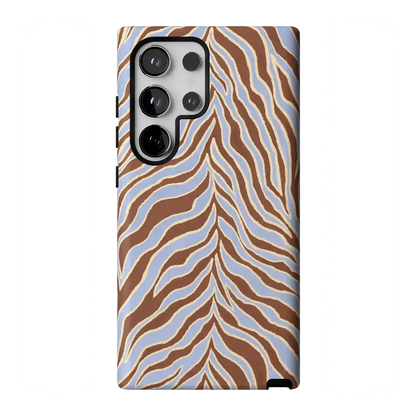 Untamed | Brown & Blue Zebra Case