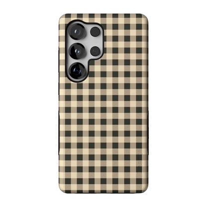 Cedar Lane | Black & Cream Gingham Case