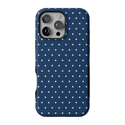 On the Dot | Navy Polka Dot Case
