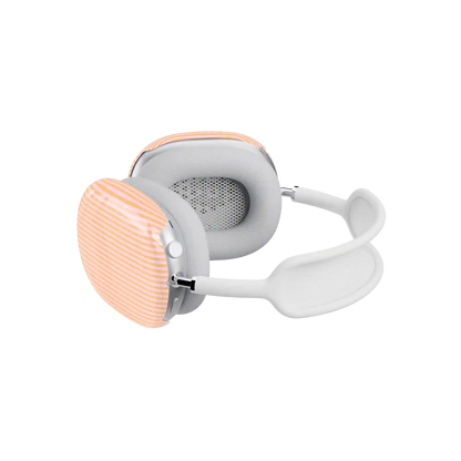 Stripes and the City | Orange & Pink Pinstripe AirPods Max Case