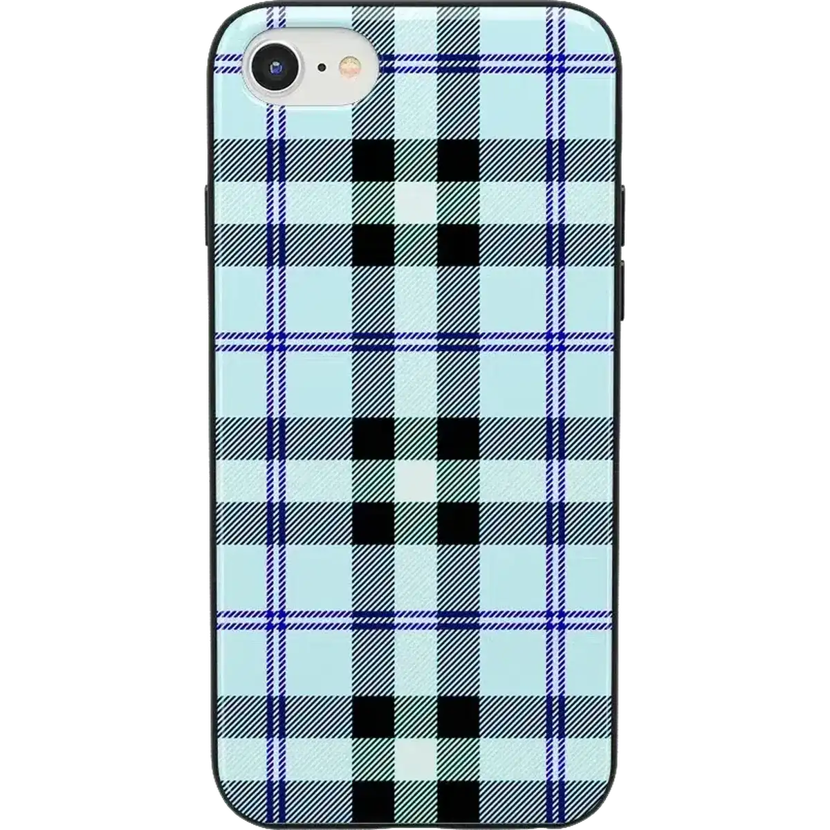 As if! | Light Blue Plaid Case