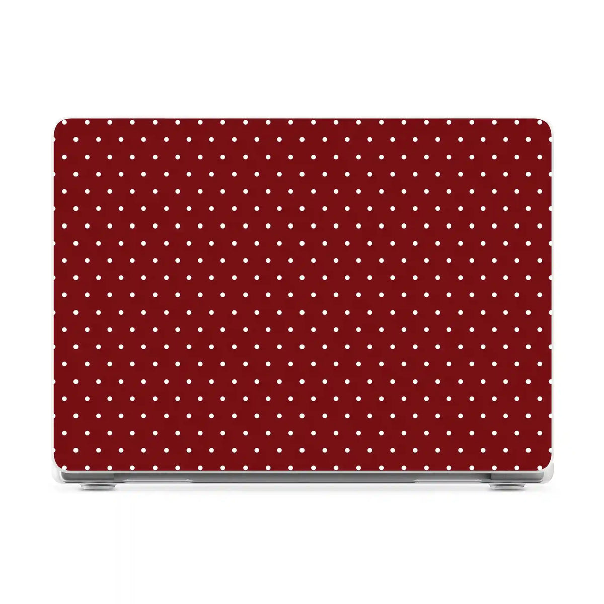 On the Dot | Maroon Polka Dot Laptop Shell