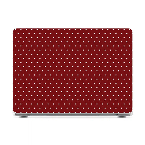 On the Dot | Maroon Polka Dot Laptop Shell