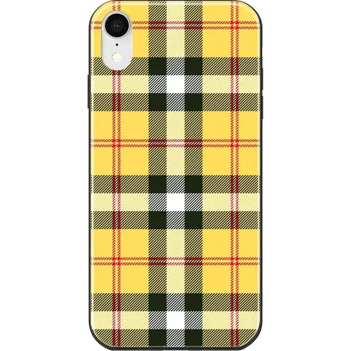 As if! | Yellow Plaid iPhone Case