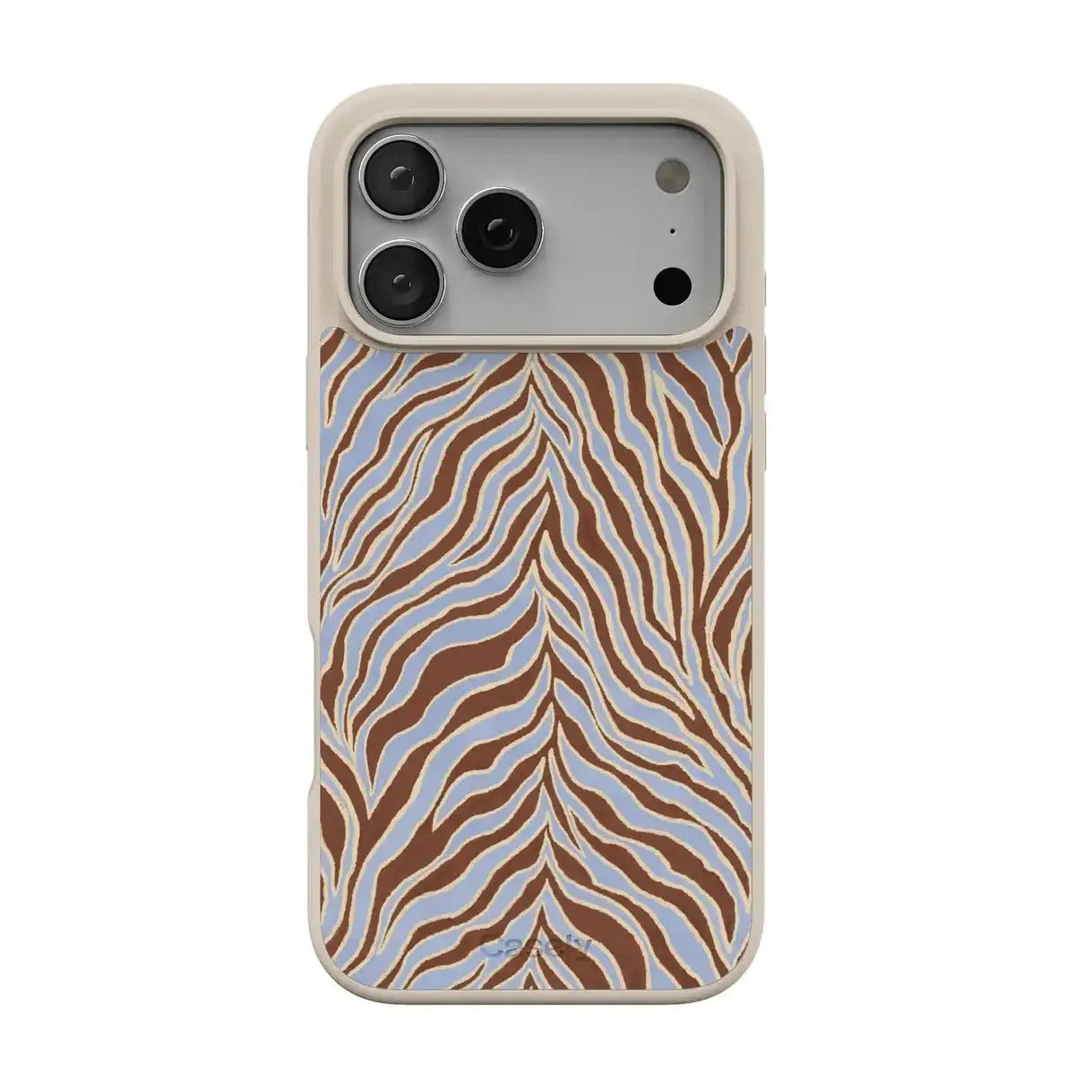 Untamed | Brown & Blue Zebra Case