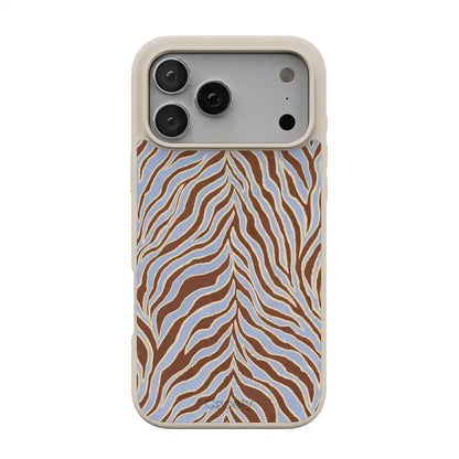 Untamed | Brown & Blue Zebra Case