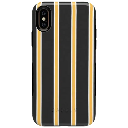 Fine Lines | Mustard Yellow Pinstripe iPhone Case