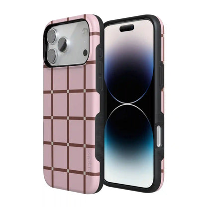 Uptown Gridlock | Pink Checkerboard Case