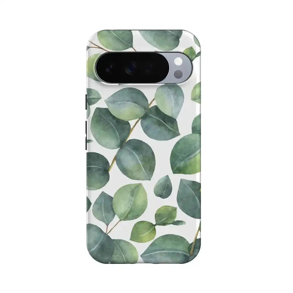Leaf Me Alone | Green Floral Print Google Pixel Case