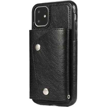 Black Vegan Leather | Wallet Case
