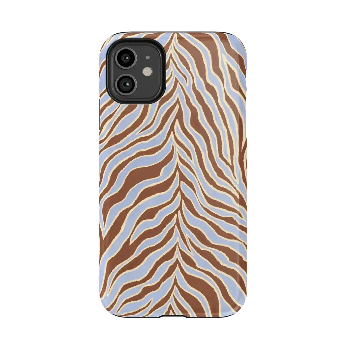 Untamed | Brown & Blue Zebra Case