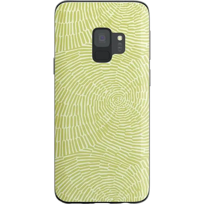 Swirl Away | Tea Green Geometric Samsung Case