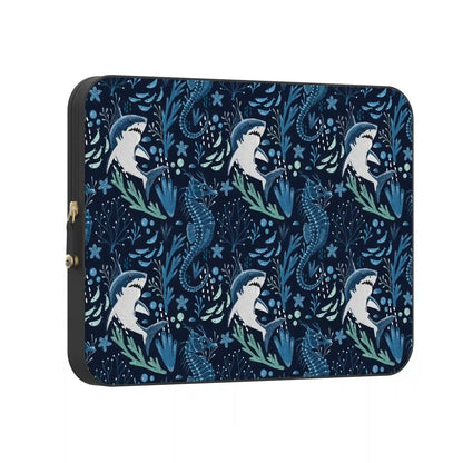 Midnight Reef | Shark Print Laptop Case