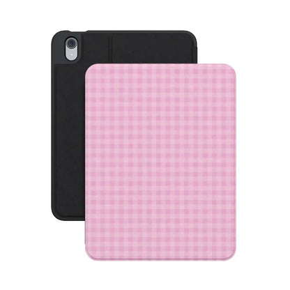 Sweet Jam | Light Pink Gingham iPad Case