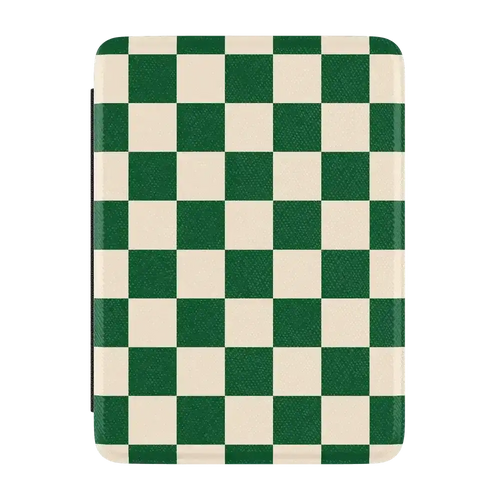 Fit Check | Green Checkerboard Kindle Case