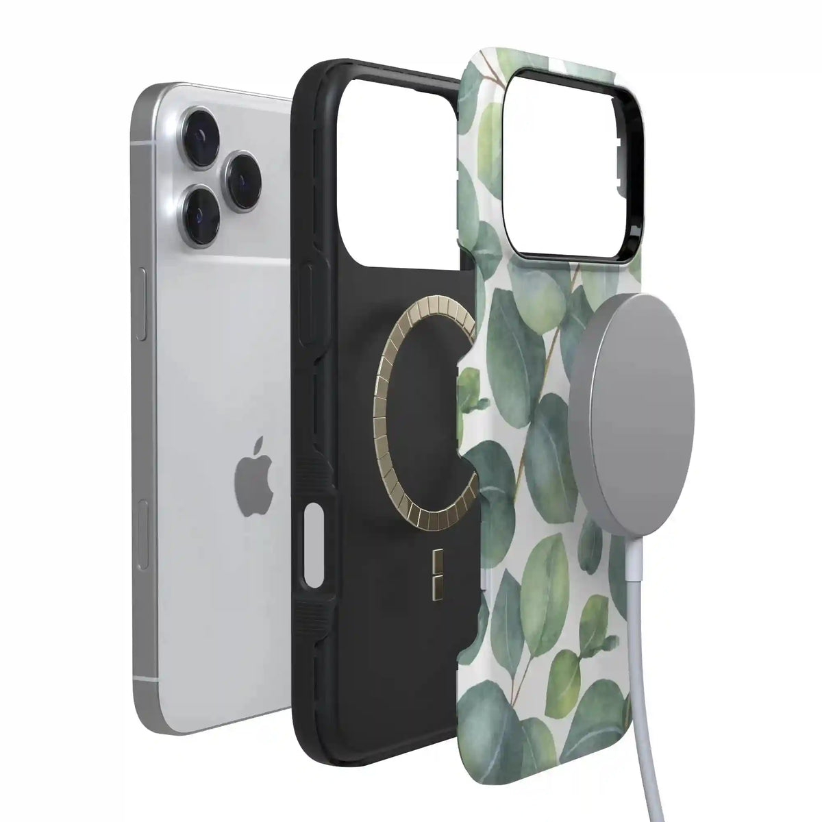 Leaf Me Alone | Green Floral Print Case