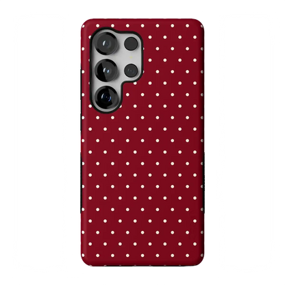 On the Dot | Maroon Polka Dot Case