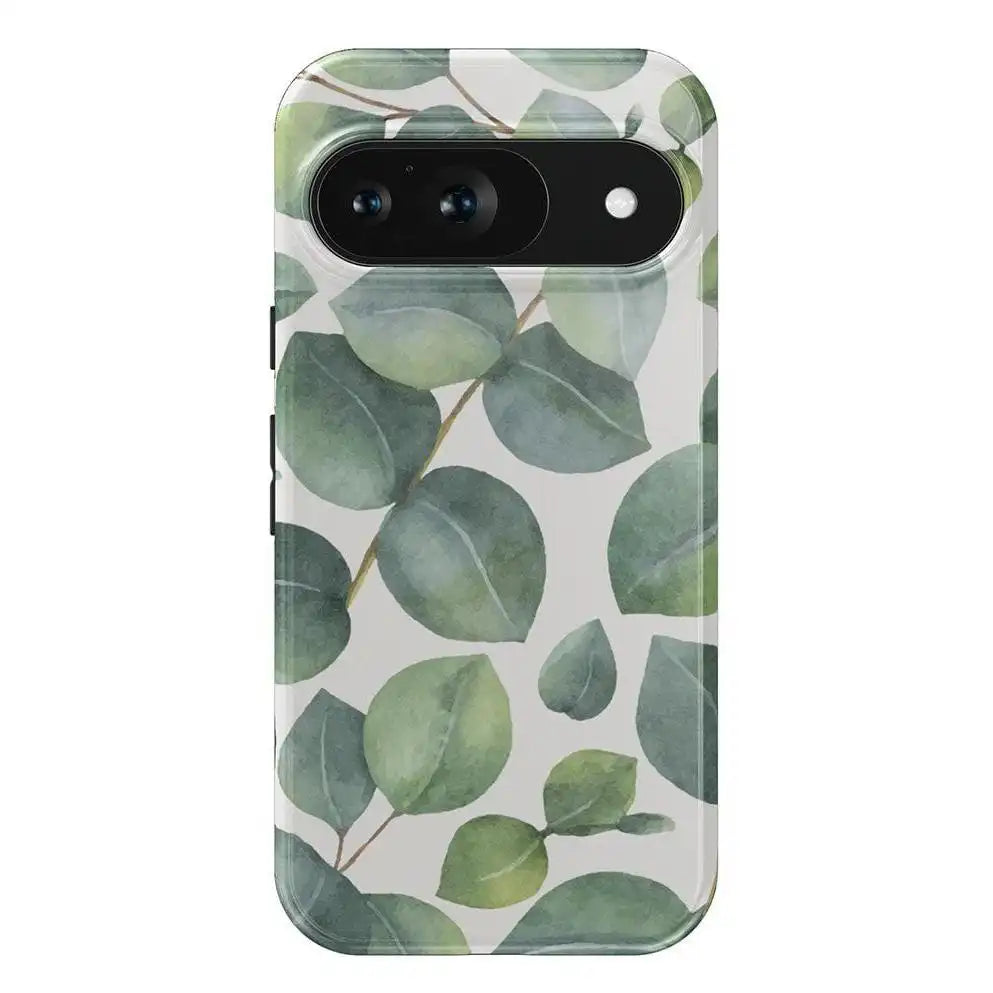 Leaf Me Alone | Green Floral Print Google Pixel Case