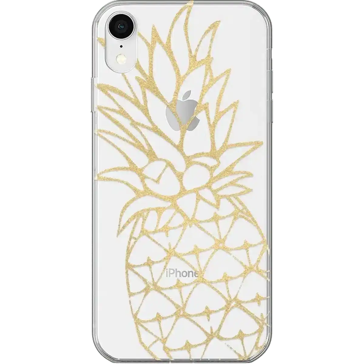 You're a Fine-Apple | Gold Pineapple Clear Case