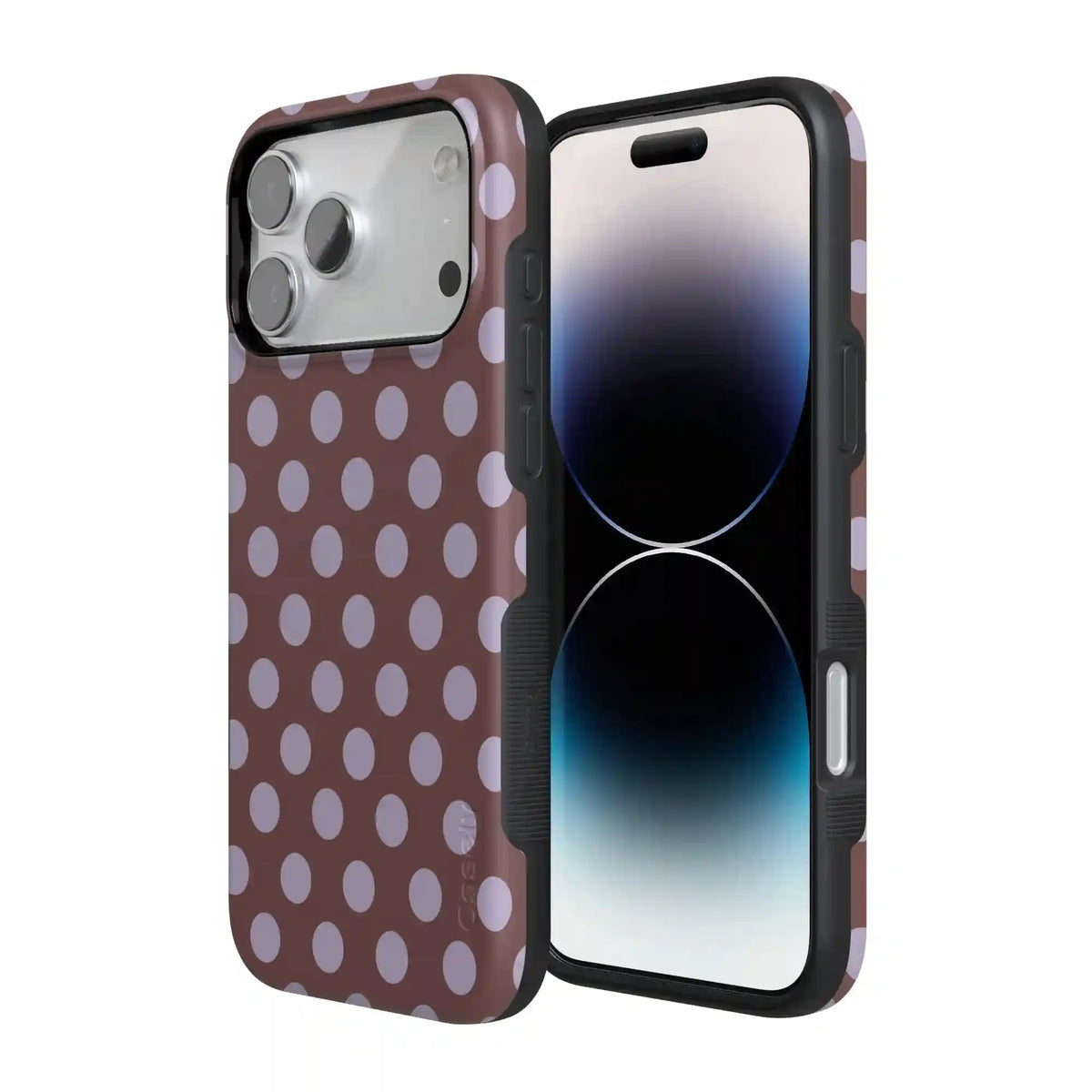 Spotted in SoHo | Burgundy Polka Dot Case