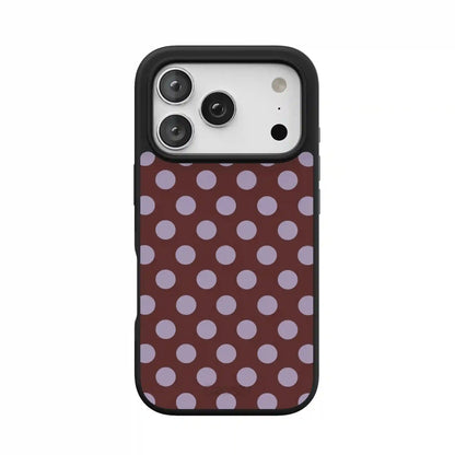 Spotted in SoHo | Burgundy Polka Dot Case