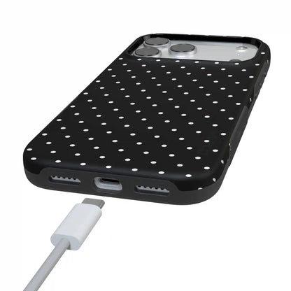 On the Dot | White Polka Dot Case