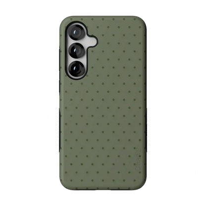 On the Dot | Olive Green Polka Dot Case