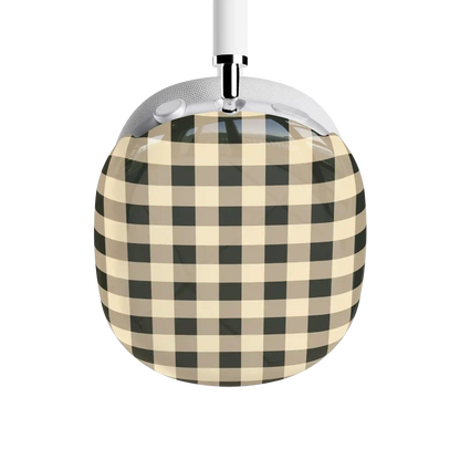 Cedar Lane | Black & Cream Gingham AirPods Max Case