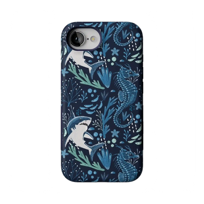 Midnight Reef | Shark Print Case