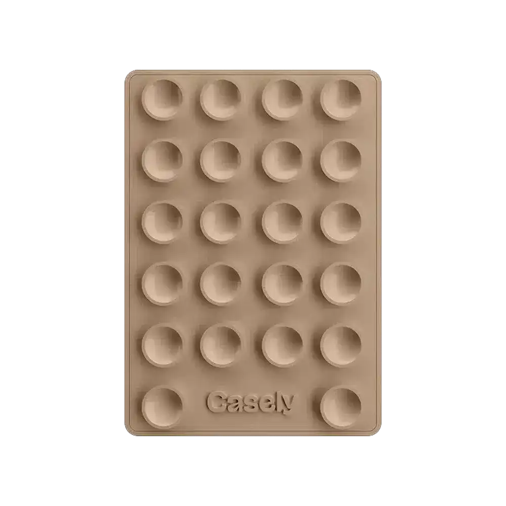 Grippy | Taupe Silicone Suction Phone Mount with MagSafe