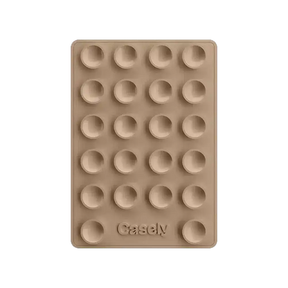 Grippy | Taupe Silicone Suction Phone Mount with MagSafe