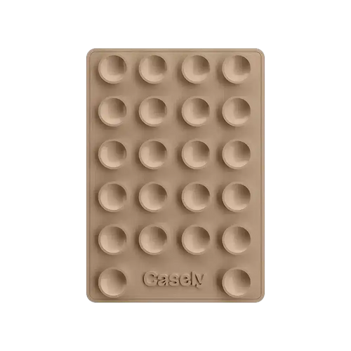 Grippy | Taupe Silicone Suction Phone Mount with MagSafe