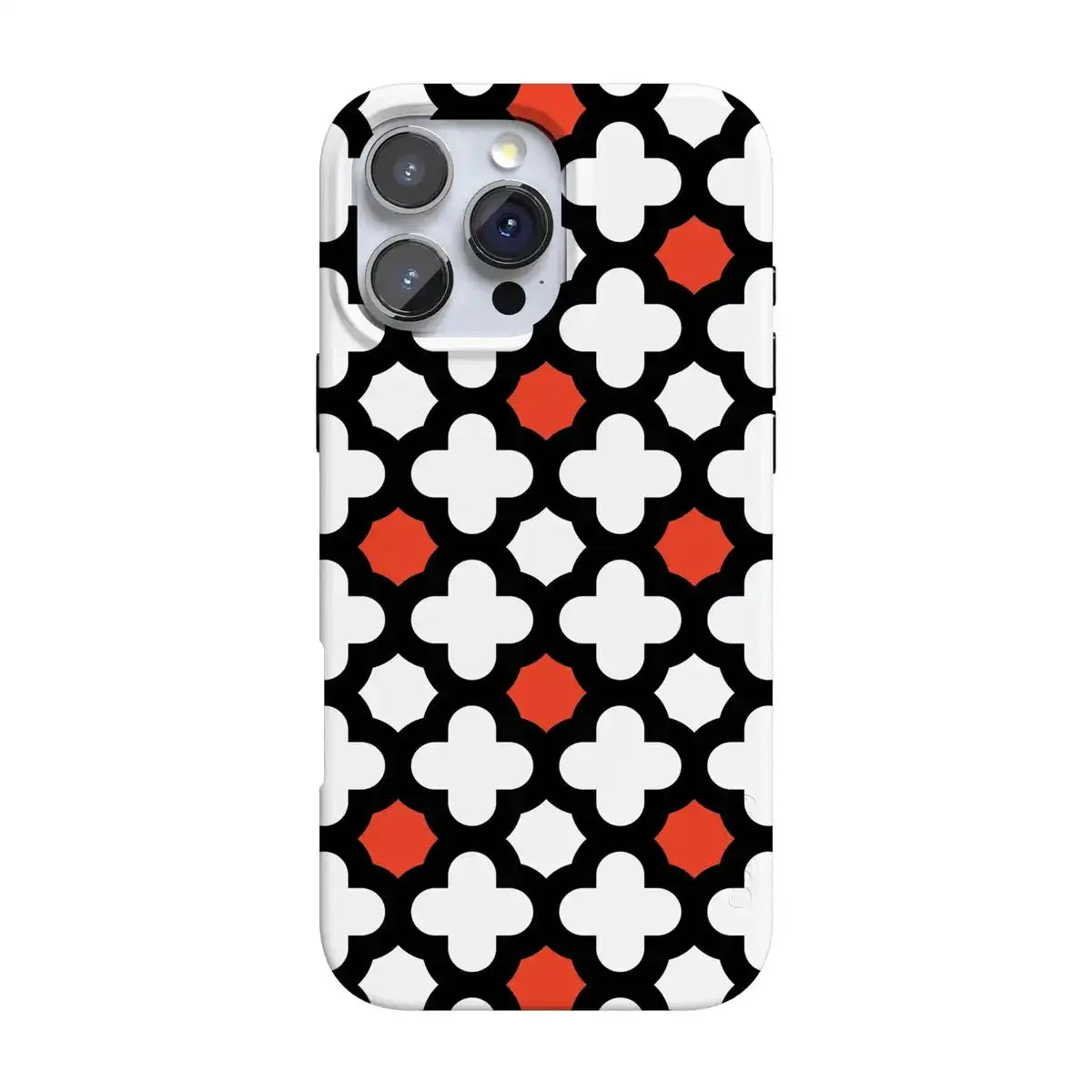 Red Lattice Tile | High Contrast Design Case