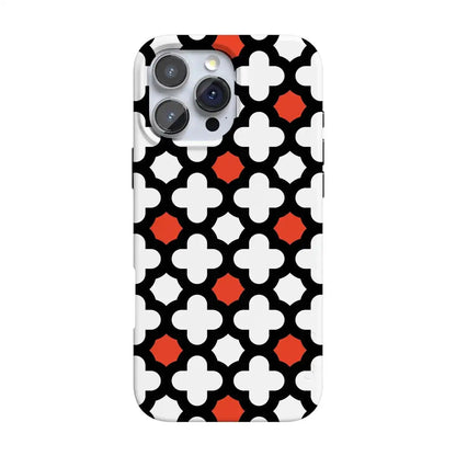 Red Lattice Tile | High Contrast Design Case