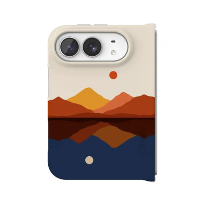 Opposites Attract | Day & Night Colorblock Mountains Case