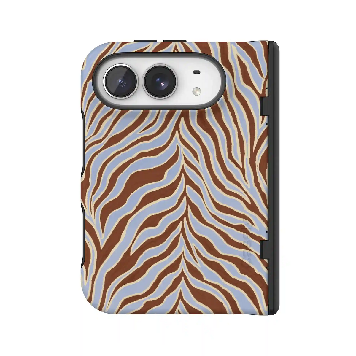 Untamed | Brown & Blue Zebra Case