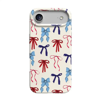 American Girlie | Red White & Blue Bows Case