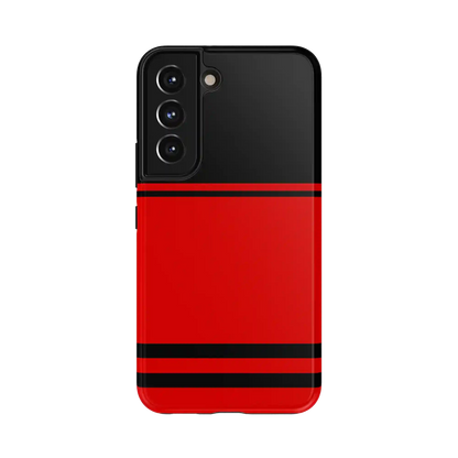 Storm Warning | Black & Red Stripes Case