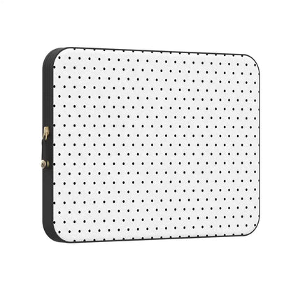 On the Dot | Black Polka Dot Laptop Case