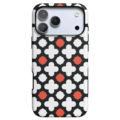 Red Lattice Tile | High Contrast Design Case