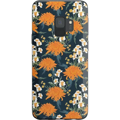 Off Tropic Floral | Exotic Orange Flower Samsung Case