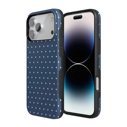 On the Dot | Navy Polka Dot Case
