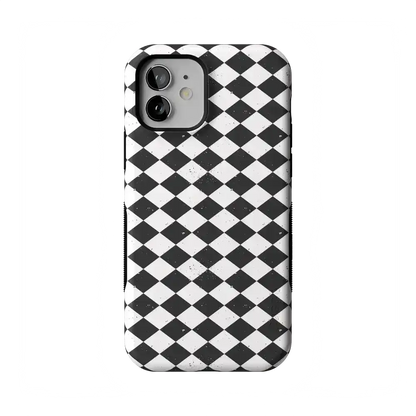 Salem's Hex | Black & White Checkered Case