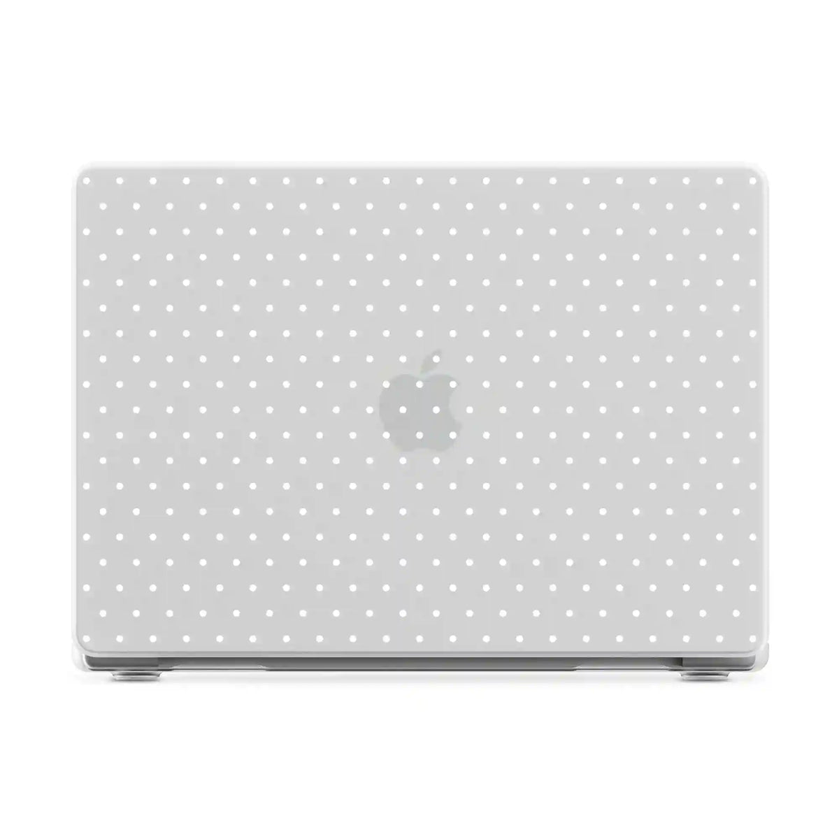 On the Dot | White Polka Dot Laptop Shell